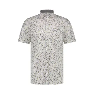 State Of Art Short Sleeve Overhemd Print Groen - Maat L - Heren - Overhemden Casual