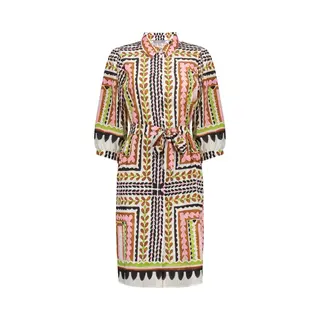 Geisha Print Jurk 67105-20 Maat Xl