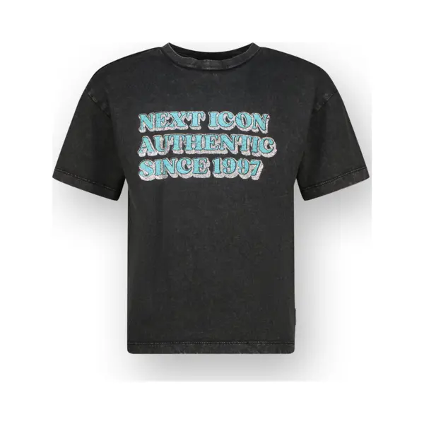 Vingino Hemra Meisjes T-shirt - Washed Black thumbnail