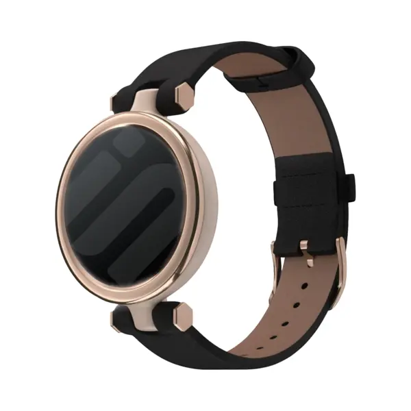Strap-it Leren Bandje - Geschikt Voor Garmin Lily (zwart) thumbnail