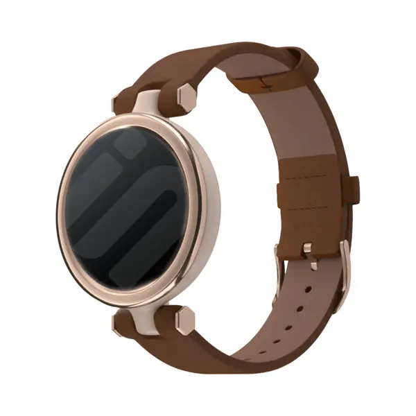 Strap-it Leren Bandje - Geschikt Voor Garmin Lily (bruin) thumbnail