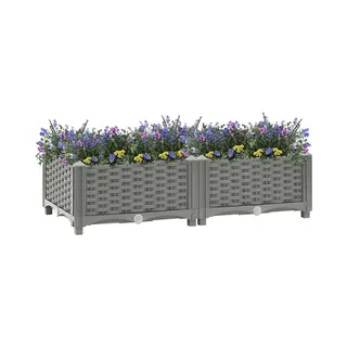 VidaXL Hochbeet 80x40x23 Cm Polypropylen