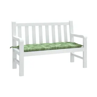 VidaXL Gartenbank-Auflage Blattmuster 120x50x7 Cm Stoff