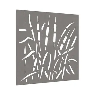 VidaXL Wanddecoratie Tuin Grasontwerp 55x55 Cm Cortenstaal