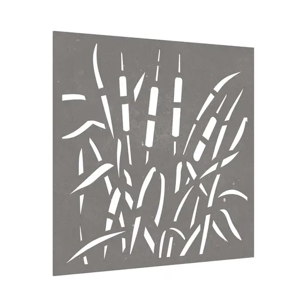 VidaXL Wanddecoratie Tuin Grasontwerp 55x55 Cm Cortenstaal thumbnail