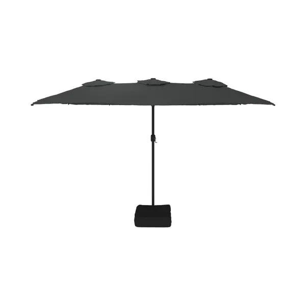 VidaXL - Parasol - Dubbel - 449x265 - Cm - Antracietkleurig thumbnail