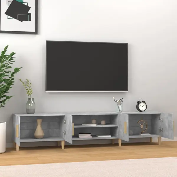 Vidaxl - Tv-schrank Betongrau 180x31, 5x40 Cm Holzwerkstoff thumbnail