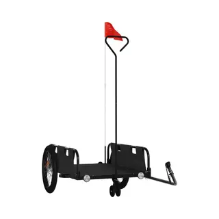 VidaXL - Fietstrailer - Oxford - Stof - En - Ijzer - Zwart