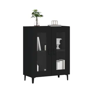 Sideboard Black 69.5x34x90 Cm Engineered Wood Vidaxl