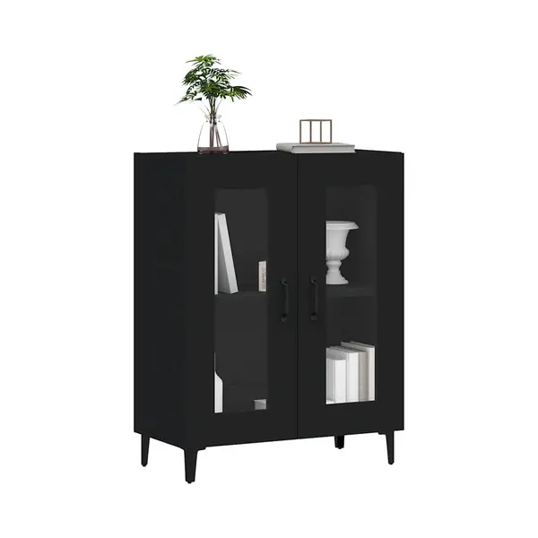 Sideboard Black 69.5x34x90 Cm Engineered Wood Vidaxl thumbnail