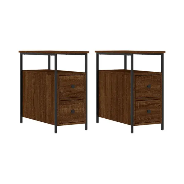 VidaXL 826072 nightstand/bedside table Oak thumbnail