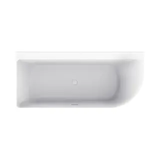 Vendor Hoekbad Wiesbaden Zenn Links 180x80 Cm Inclusief Waste Glanzend Wit