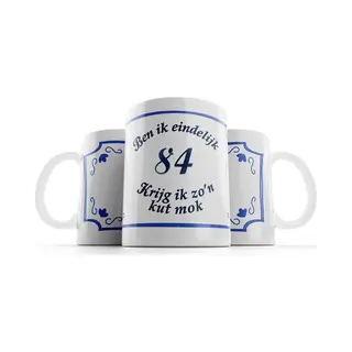 Grappige Mok - 84 Jaar Verjaardag - Verjaardag - Grappige Cadeaus - Cadeau - Mok Met Tekst - 330 Ml - Fotofabriek