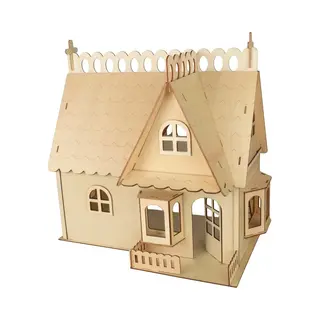 Kitcreatives Bouwpakket Poppenhuis Met Dakkapel 1, 12