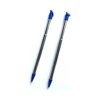 The Powerstore 2x Inschuifbare Aluminium Stylus Pen Voor New Nintendo 3DS Xl Blauw