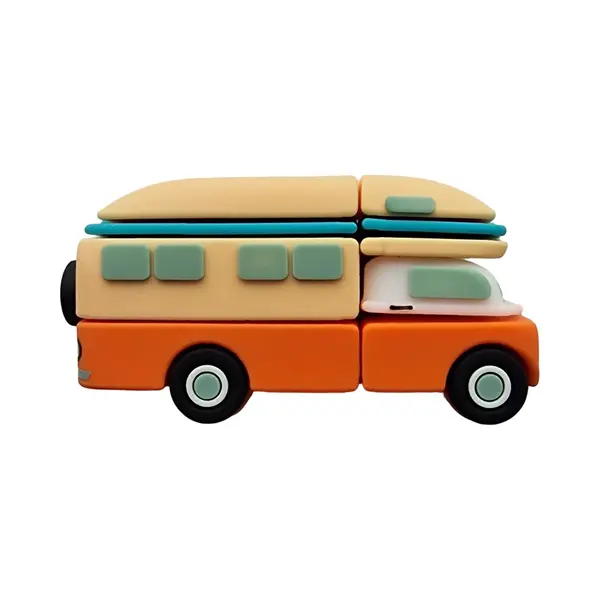 Retro Camper Bus Usb 3.0 Stick 64GB – High Speed - Travel - Gadget - Vintage - Reizen - Accessoire - Tiener - Meisje - Jongen - Ulticool thumbnail