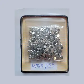 Parels Voor Voorwerpen (bv. Beer) Te Beplakken - 2 Zakjes - 4mm - Zilver