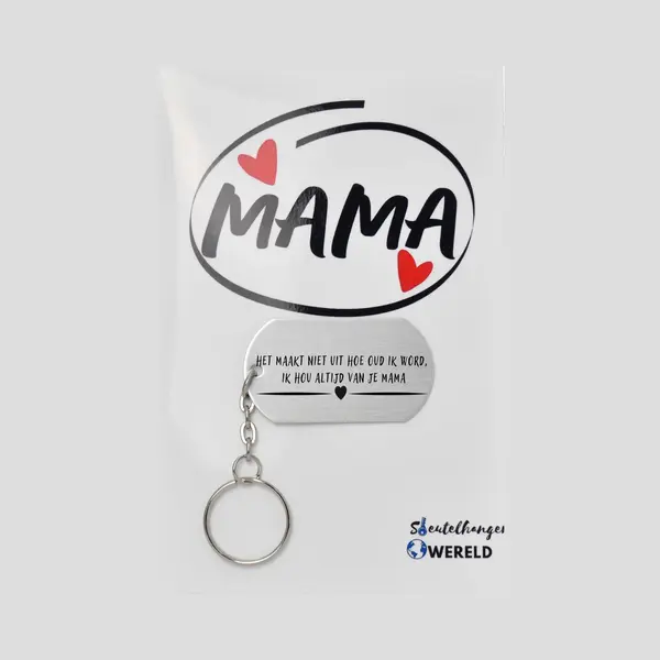sleutelhanger wereld Het Maakt Niet Uit Hoe Oud Ik Word Ik Hou Altijd Van Je Sleutelhanger Inclusief Kaart- Mama Cadeau - Moeder - Leuk Kado Voor Je Mama Om Te Geven - 2.9 thumbnail