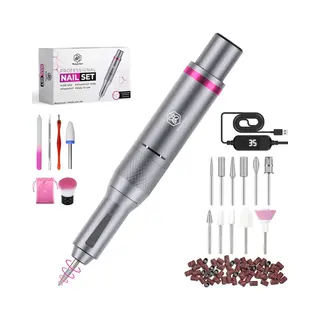 Beeperfect® Elektrische Nagelvijl Advanced - Nagelfrees - Manicure En Pedicure Set - 5 Extra Accessoires - 12 Bitjes En 60 Schuurrolletjes -