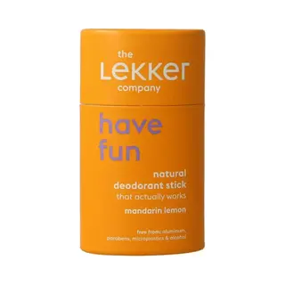 The Lekker Company Deodorant Stick Have Fun Mandarijn&Citroen 40 Gr
