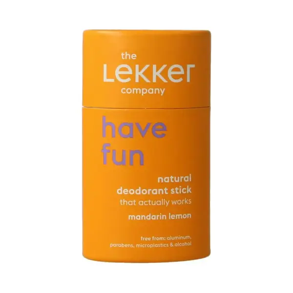 The Lekker Company Deodorant Stick Have Fun Mandarijn&Citroen 40 Gr thumbnail