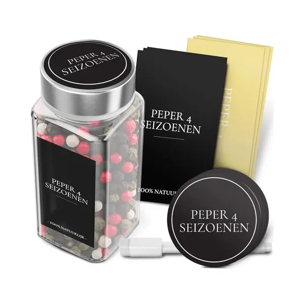 Soothe Kruiden Stickers Voor Potjes – Kruiden Labels – Etiketten Kruiden – Nederlands – 144 Soorten Kruiden – Transparant & Zwart thumbnail