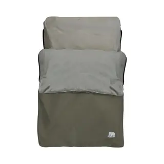 Deryan AirTraveller Vliegtuigbedje - Reiskussen Met Matras - Compact Opgevouwen - Kaki Groen