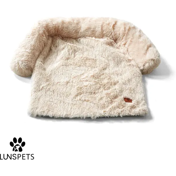 Lunspets - Hondendeken Bank - Hondenmand - Hondenkussen - Afritsbaar - Wasbaar - Beige - 115 Cm thumbnail
