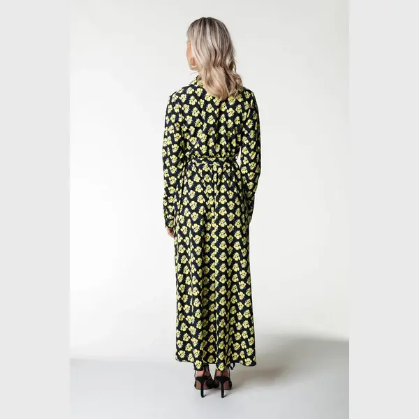 Colourful Rebel Vivian Small Flower Maxi Dress - S thumbnail