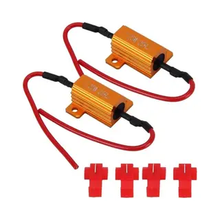 Tlvx Led Knipperlicht Weerstanden 25 Watt 6 0hm (set, Twee Stuks) - Canbus - Led Xenon Belasting Weerstand - No Hyper Flash - 12V- Knipperlicht