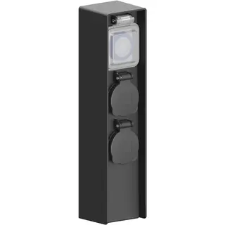 Ledvion - Outdoor Socket With Stake, Includes Timer, 2 Sockets, Waterproof IP44, 3 Year Warranty