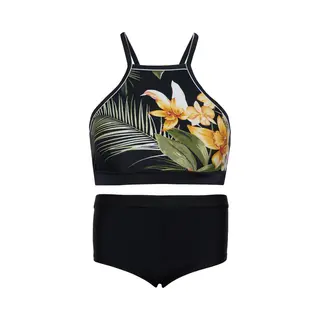 La V Bikini Hipster Broekje En Crop Top Met Racerback - La Palma 128-134