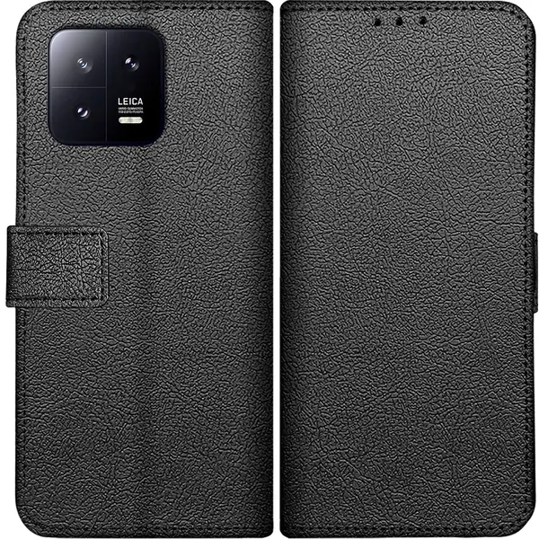 Cazy Hoesje Geschikt Voor Xiaomi 13 Pro Hoesje Met Pasjeshouder - Bookcase Classic - Zwart thumbnail