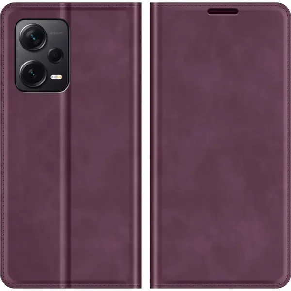 Cazy Hoesje Geschikt Voor Xiaomi Redmi Note 12 Pro+ 5G - Hoesje Met Pasjeshouder - Luxe Book Case - Paars thumbnail