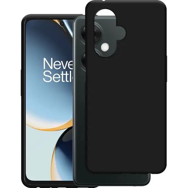 Cazy Hoesje Geschikt Voor OnePlus Nord Ce 3 Lite (5G) Hoesje Siliconen - Flexibele Case - Zwart thumbnail
