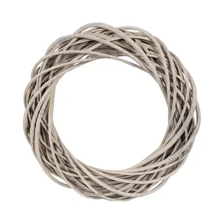 Clayre & Eef Krans Ø 40 Cm Bruin Rotan