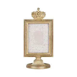 Clayre & Eef Fotolijst 7x9 Cm Goudkleurig Kunststof