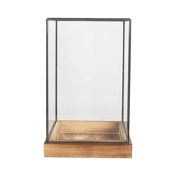 Clayre & Eef Decoratie Kweekkastje 19x19x30 Cm Transparant Glas thumbnail