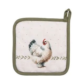 Clayre & Eef Pannenlap 20x20 Cm Beige Katoen