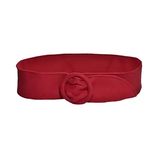 Suède Tailleriem / Wikkelriem - Rood | Imitatieleer / Polyester | 110 X 7 Cm | Fashion Favorite