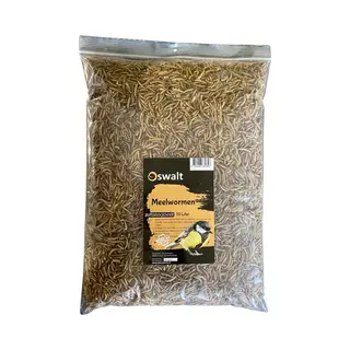 Oswalt Meelwormen - Gedroogd - 10 Liter - Buitenvogelvoer
