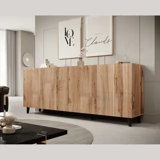 Meubella - Dressoir Vintar - Eiken - 200 Cm