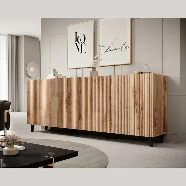 Meubella - Dressoir Vintar - Eiken - 200 Cm thumbnail
