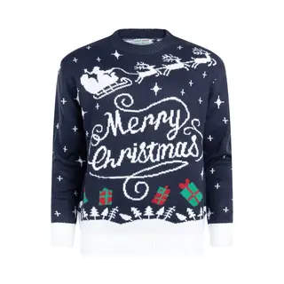 UglyXmas Foute Kersttrui Dames & Heren - Christmas Sweater "Stijlvol Merry Christmas" - Mannen & Vrouwen Maat M