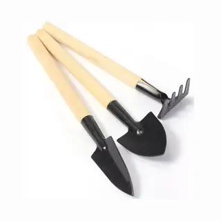 *** Handige 3-in-1 Mini Tuin Gereedschap Set - Miniatuur En Elegant - Perfect Voor In De Tuin - Bonzai - Mini Bomen Tuin - Van Heble® ***