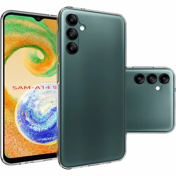 Fonu.nl Geschikt Voor Samsung Galaxy A14 Hoesje - Backcover - Tpu Siliconen Case - Telefoonhoesje A14 - Doorzichtig - Anti Verkleuring - Anti Geel - thumbnail