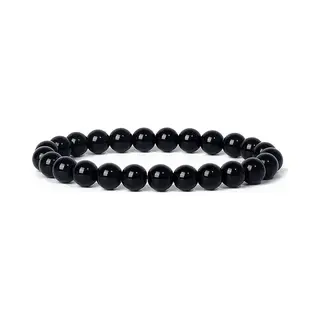 Bixorp Gems Obsidiaan Edelsteen Armband 6mm - Edelstenen Kralenarmband - Spiritueel Cadeau - 18cm