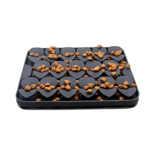 Lizzy & Lola - Snuffelmat Hond - Likmat - Voermat - Slow Feeder - Anti Schrok - Hondenspeelgoed - Siliconen - Zwart