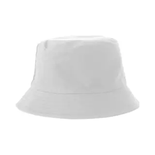 Bucket Hat - Vissershoedje - Heren - Dames - Festival Accessoires - 58 Cm - Katoen - Wit