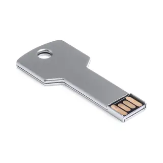 Sleutel Usb Stick - Geheugenkaart - Met Een Opslagcapaciteit Van 16GB - Aluminium - Zilver